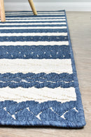 Nevada 994 Indoor Outdoor Blue White Rug