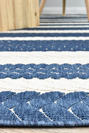 Nevada 994 Indoor Outdoor Blue White Rug
