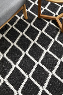 Huxley Black Wool Rug