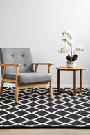 Huxley Black Wool Rug