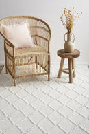 Huxley White Wool Rug