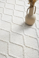 Huxley White Wool Rug