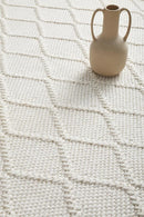 Huxley White Wool Rug