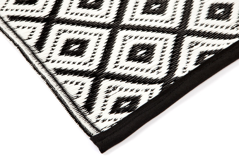 Kimberley Black Reversible Outdoor Rug