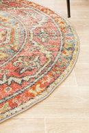 Legacy 856 Crimson Round Rug
