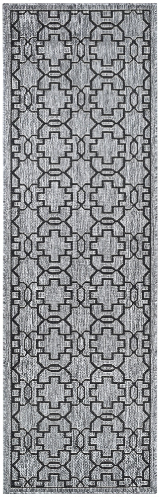 Alaska Indoor Outdoor 08 Grey Black Rug