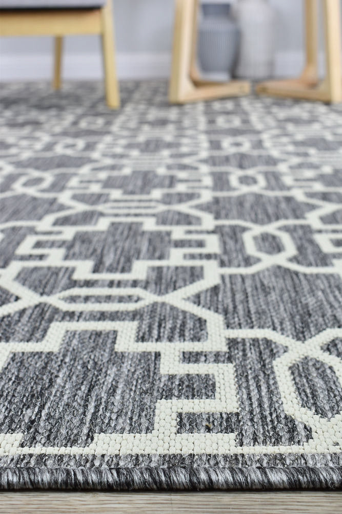 Alaska Indoor Outdoor 08 Grey Cream Rug