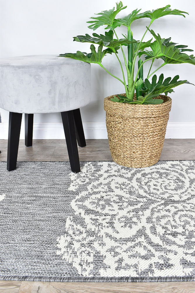 Alaska Indoor Outdoor 05 Grey Cream Rug