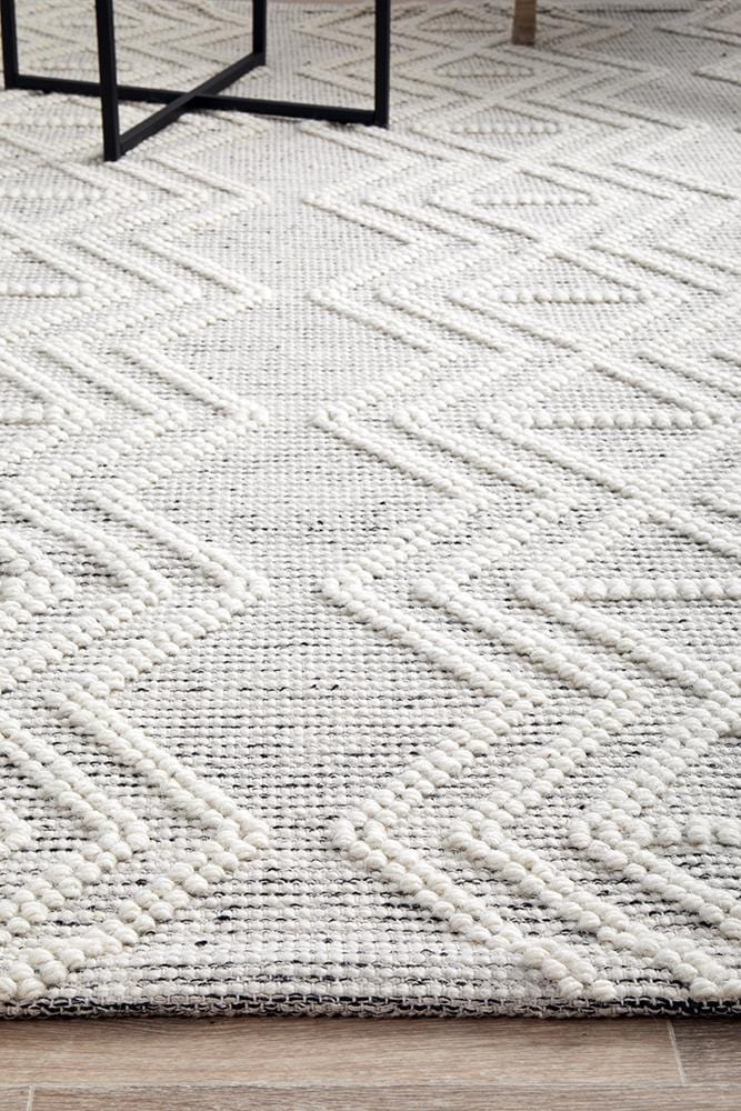 Maison Clara Black White Wool Rug