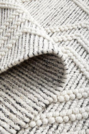Maison Clara Black White Wool Rug