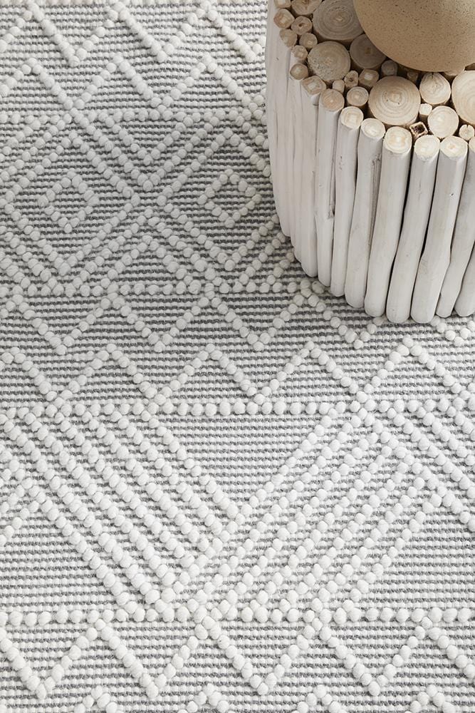 Maison Kate Grey Wool Rug