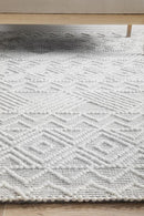 Maison Kate Grey Wool Rug