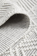 Maison Kate Grey Wool Rug