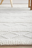 Maison Zoe Grey Wool Rug