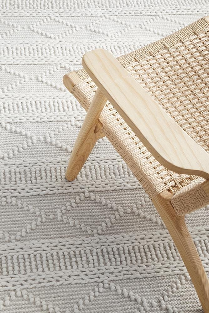 Maison Zoe Grey Wool Rug