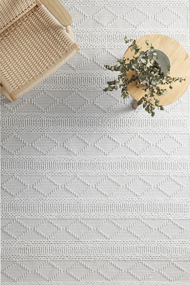 Maison Zoe Grey Wool Rug