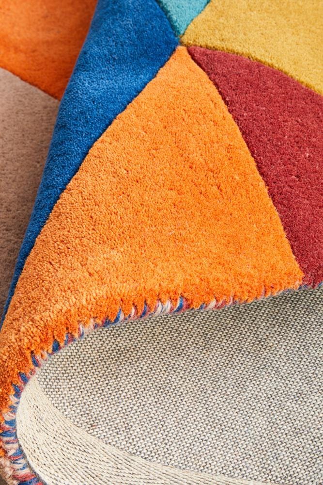 Matrix Pure Wool 904 Sunset Round Rug