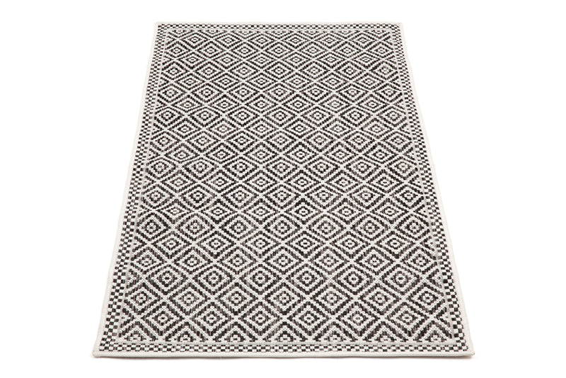 Moti Black & White Outdoor Rug