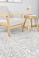 Naomi Polka Ivory Shag Rug