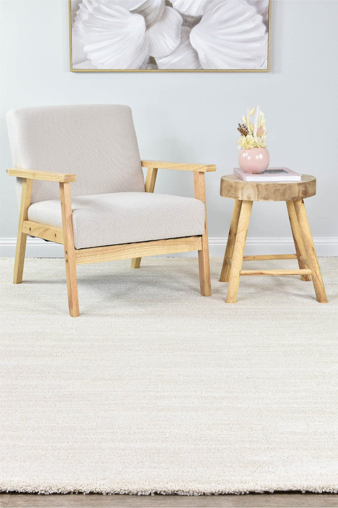 Naomi Topaz Cream Shag Rug