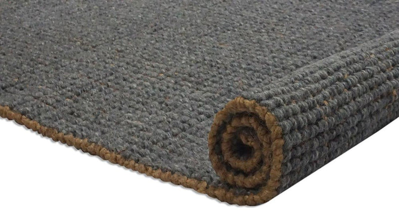 Orion Dark Grey Wool Rug