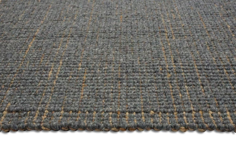 Orion Dark Grey Wool Rug
