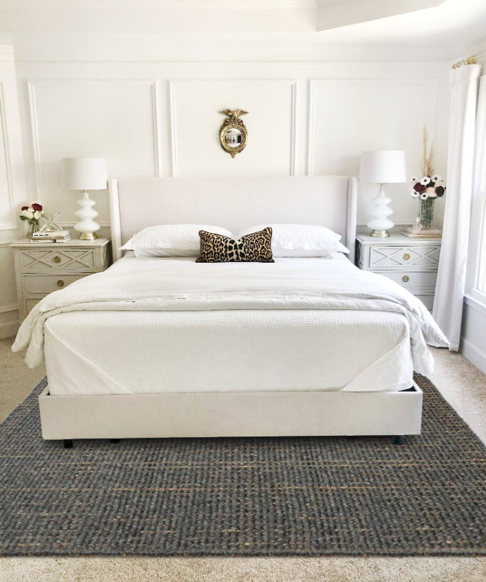 Orion Dark Grey Wool Rug