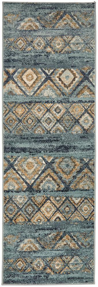 Oxford Mayfair Contrast Blue Rug