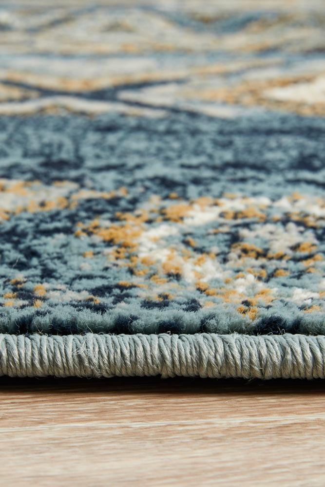 Oxford Mayfair Contrast Blue Rug