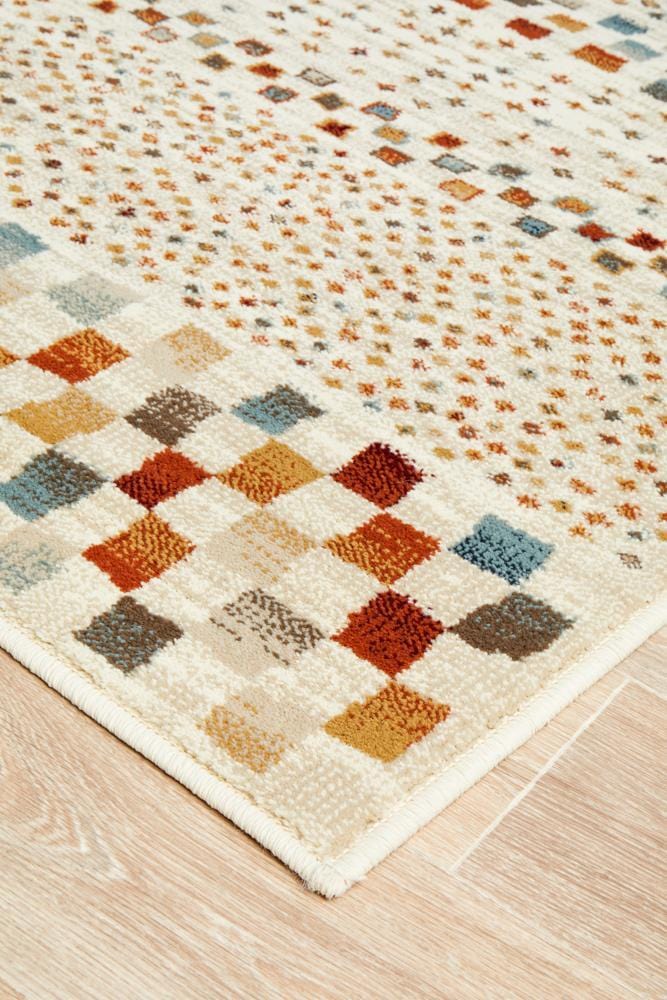 Oxford Mayfair Squares Bone Rug