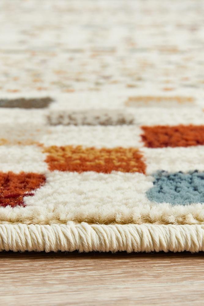 Oxford Mayfair Squares Bone Rug