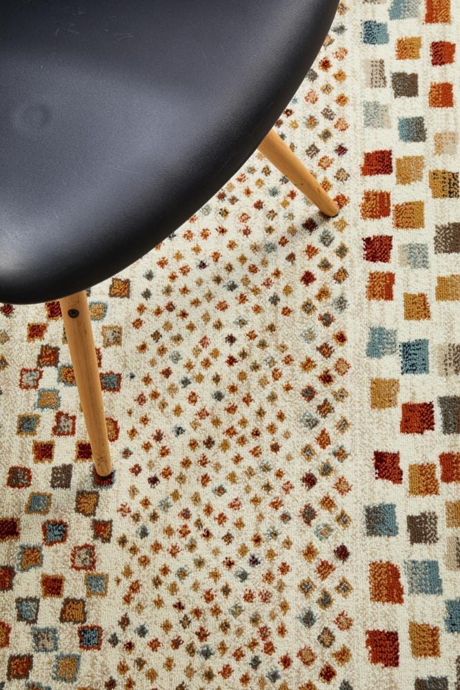 Oxford Mayfair Squares Bone Rug