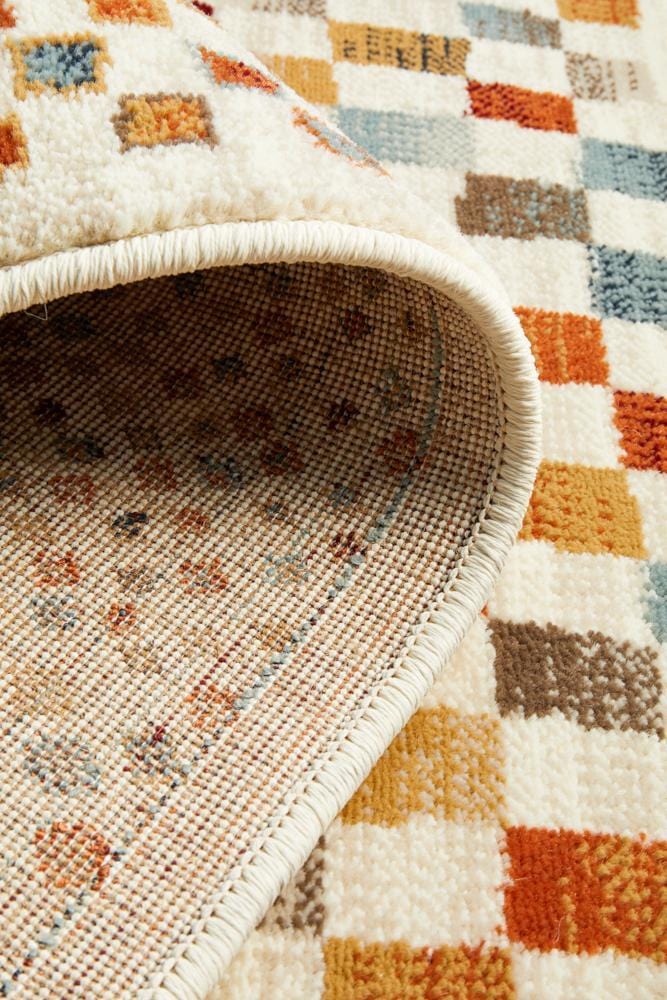 Oxford Mayfair Squares Bone Rug