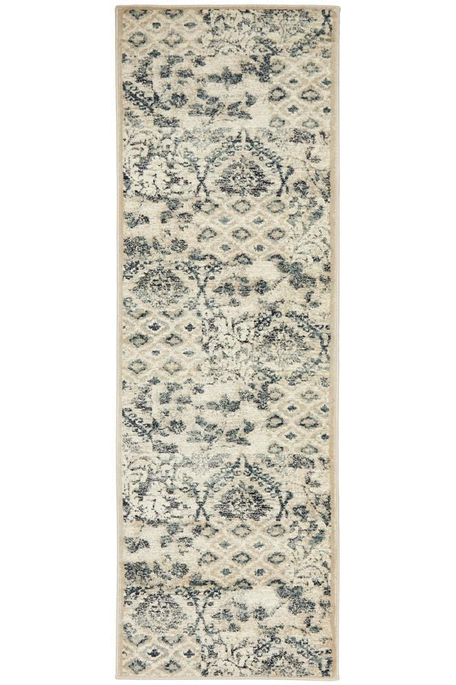 Oxford Mayfair Illusion Blue Runner Rug