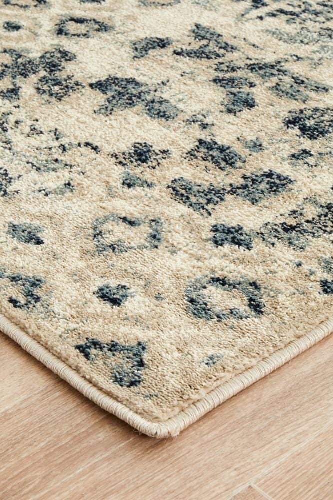 Oxford Mayfair Illusion Blue Runner Rug