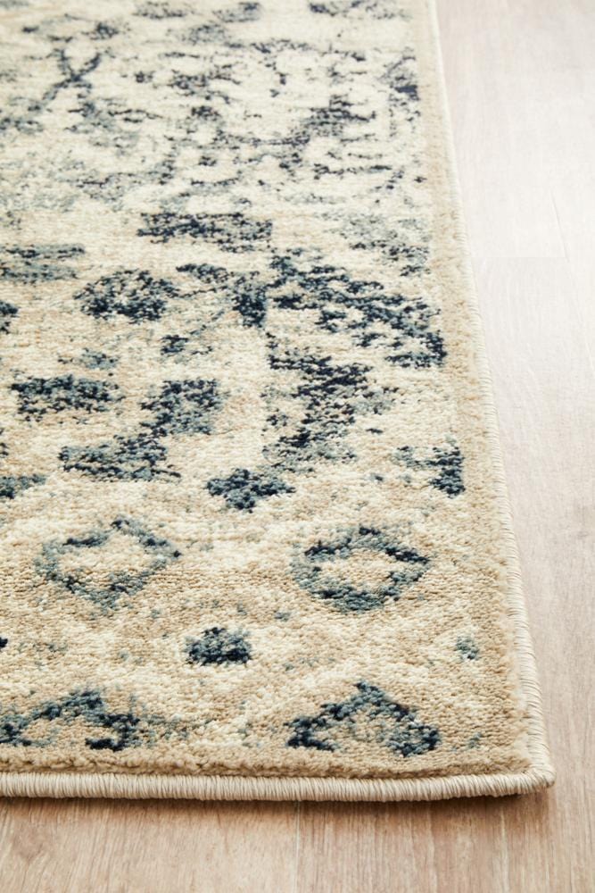 Oxford Mayfair Illusion Blue Runner Rug