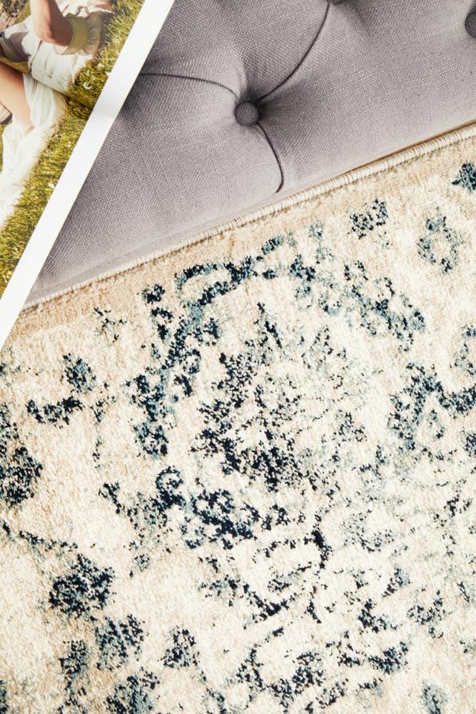 Oxford Mayfair Illusion Blue Runner Rug