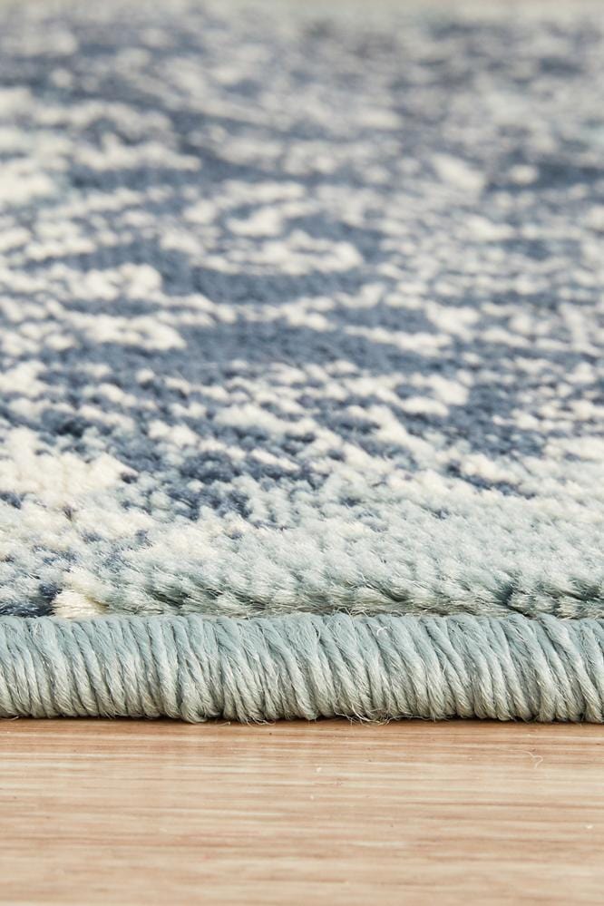 Oxford Mayfair Edge Denim Runner Rug