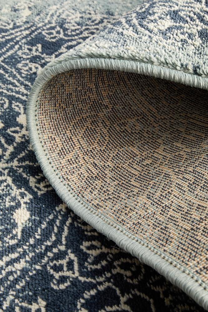 Oxford Mayfair Edge Denim Runner Rug