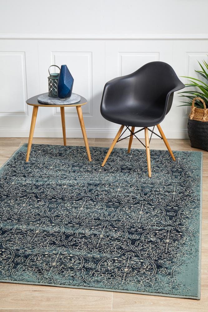Oxford Mayfair Edge Denim Rug
