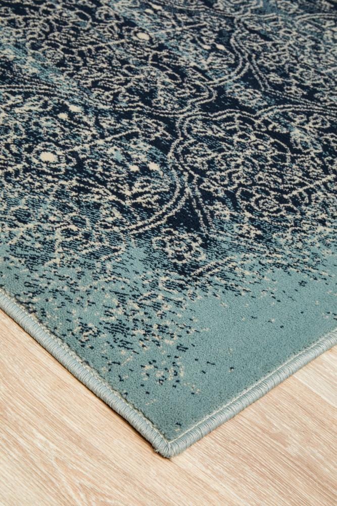 Oxford Mayfair Edge Denim Rug