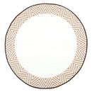 Olympia Beige Round Outdoor Rug