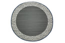 Olympia Grey Round Reversible Outdoor Rug