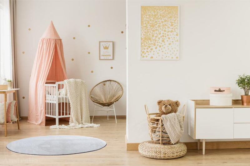 Pony White Round Rug