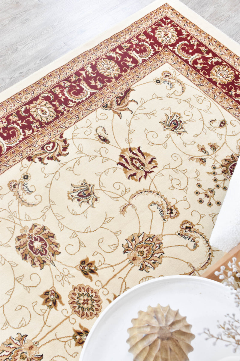 Vienna 84 Cream Red Rug