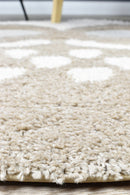 Mr&Mrs Owl 527 Beige Round Rug