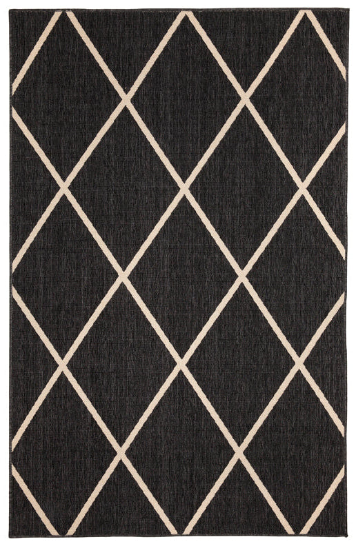 Tucson Black Outdoor Rug