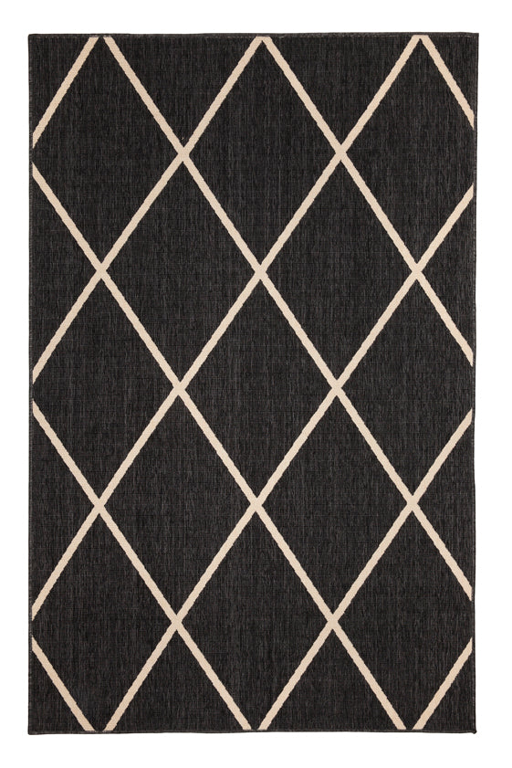 Tucson Black Outdoor Rug