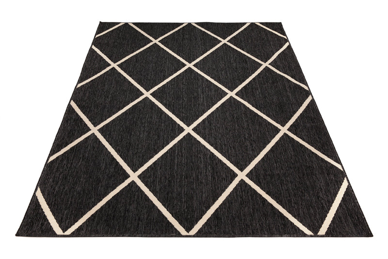 Tucson Black Outdoor Rug