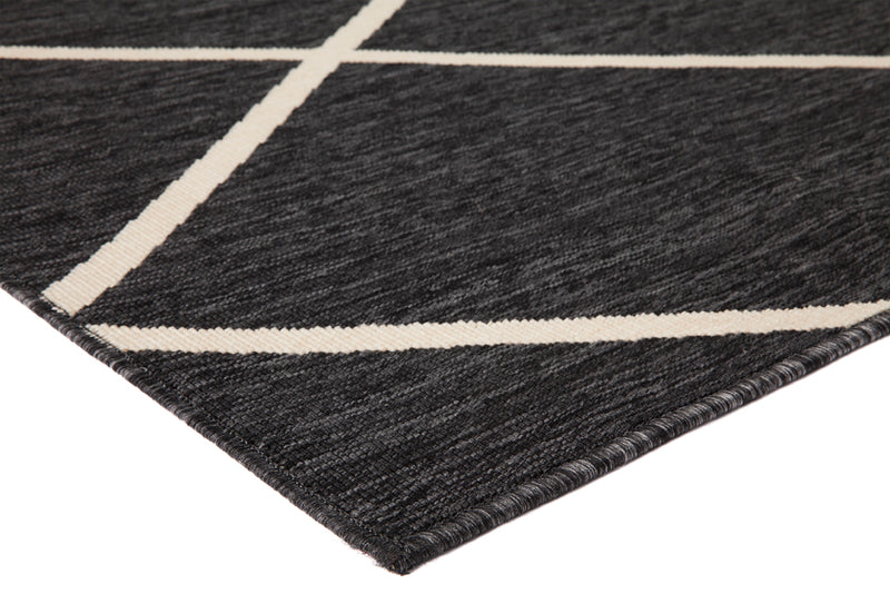 Tucson Black Outdoor Rug